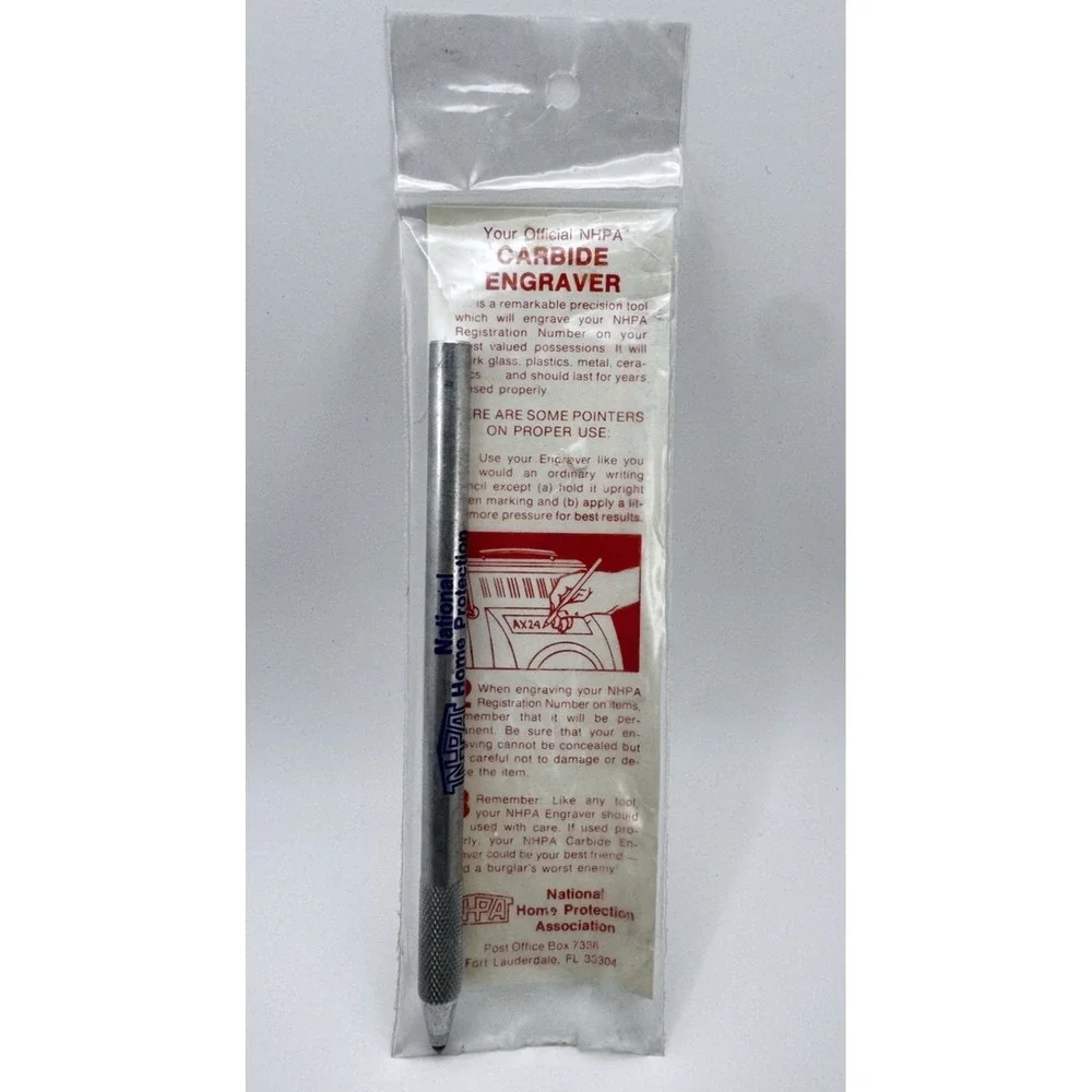 Carbide Engraver Tool Metal Etching Pen Glass Metal Plastic NHPA NOS